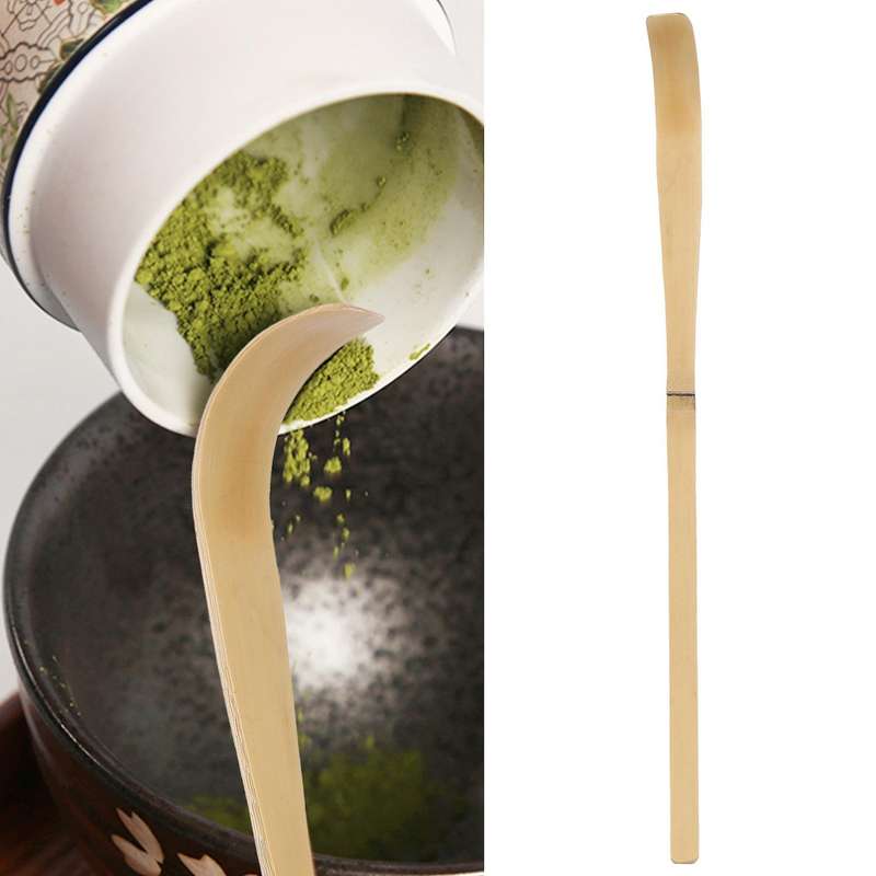 Whisk Set Bamboo Tea 4 Including 100 Whisk (chasen), Traditional Scoop (chashaku), Tea Spoon, Whisk