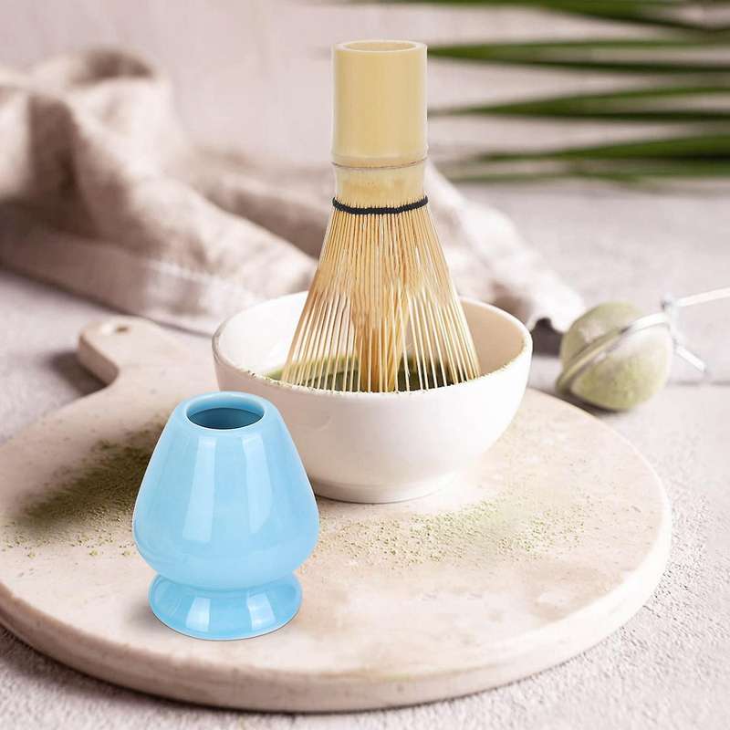 Whisk Set Bamboo Tea 4 Including 100 Whisk (chasen), Traditional Scoop (chashaku), Tea Spoon, Whisk