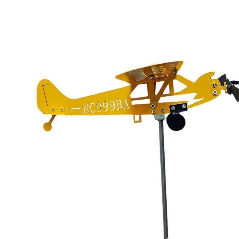 Whirligigs and Wind Spinners Airplane Windmill Iron Wind Spinners Wind Plane Sculptures Spinners Air