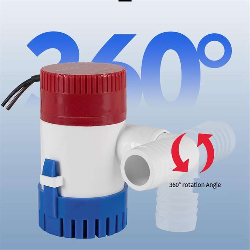 White Bilge Pump Small Drain Connector Water Tank Outlet Connector Hose Drain Connector