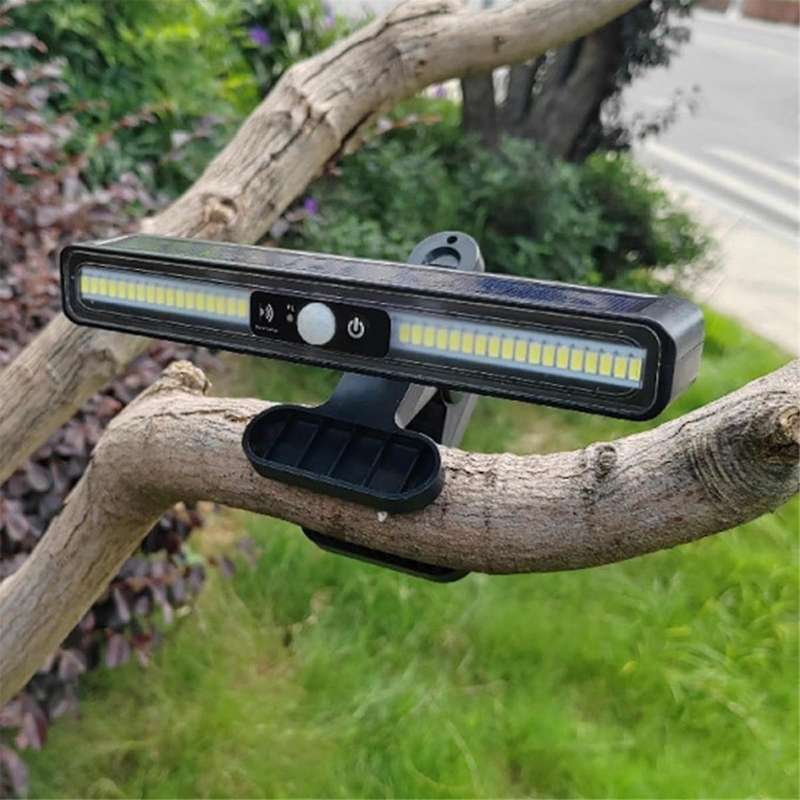 White Adjustable Angle Landscape Light Solar Landscape LED Light Waterproof Decorative Stair Clamp