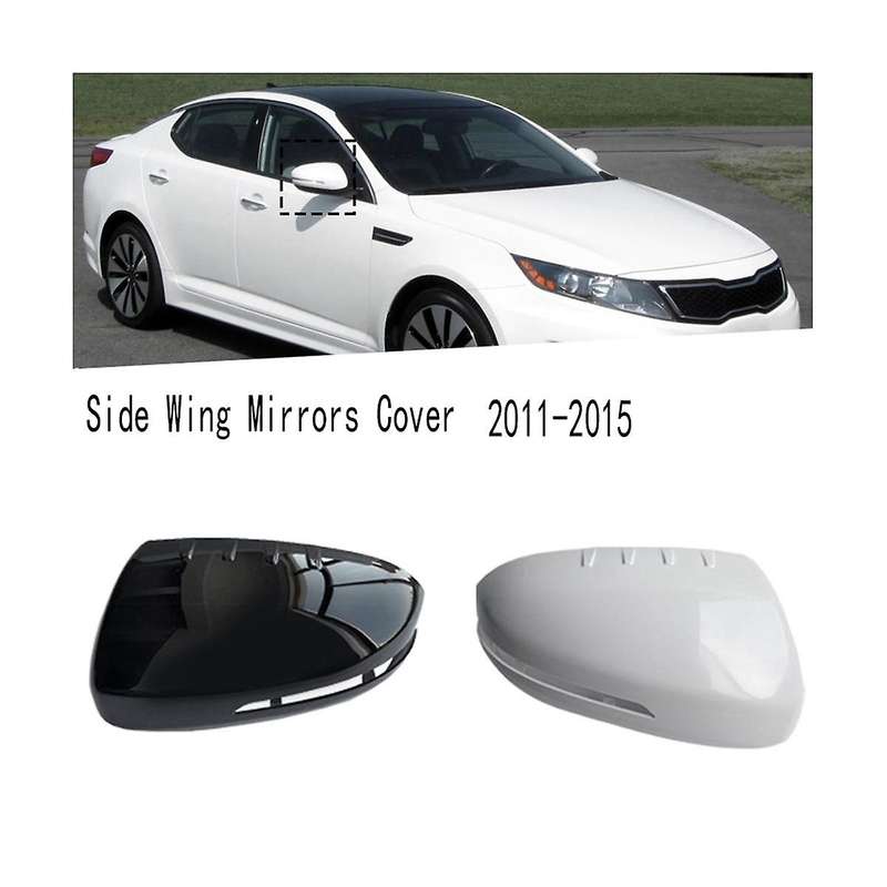 White Car Rear View Mirror Cover Side Wing Cover for K5 2011-2015