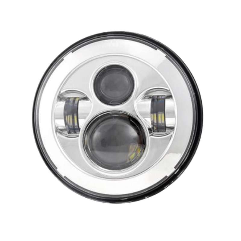 White Background 7-inch Led Headlights Round Headlights Automotive Supplies Led Headlights For