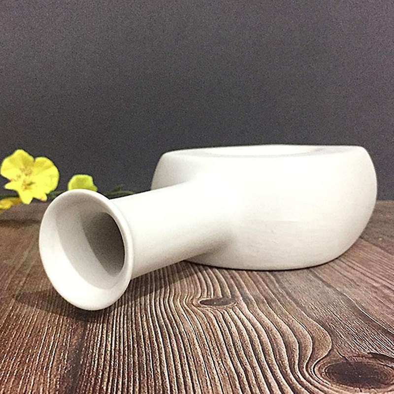 White Ceramic Vase-Elegant Design-Table Center Vase Perfect Home Decoration Vase (L)
