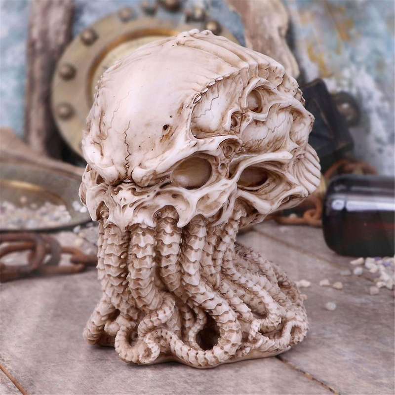White Cthulhu Statue Cthulhu Skull Resin Ornament Octopus
