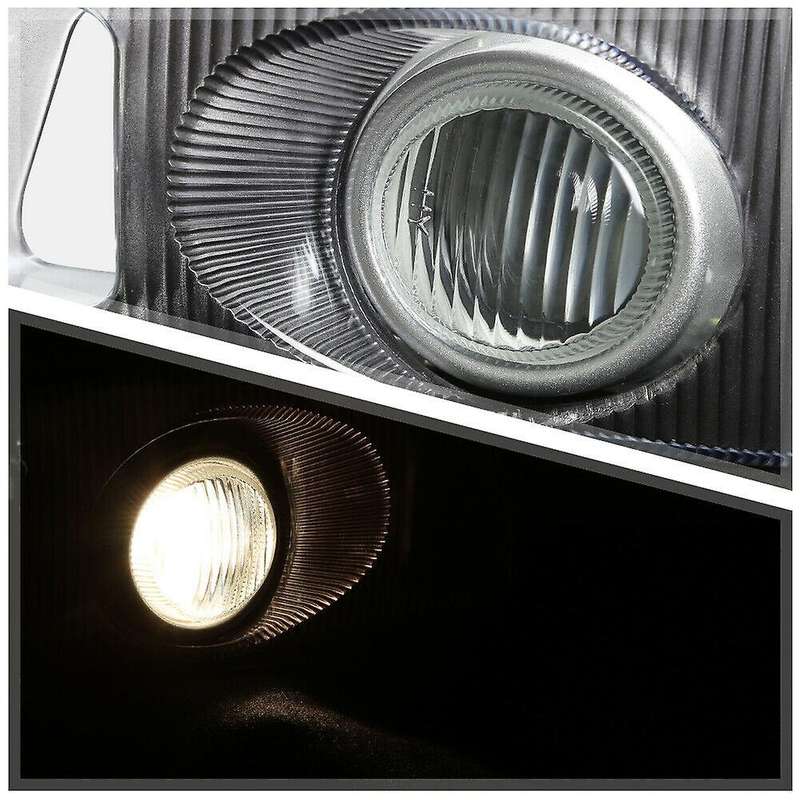 White Fog Light Bumper Lamps with Switch+Harness+Bezel for 2/3Dr 92-95