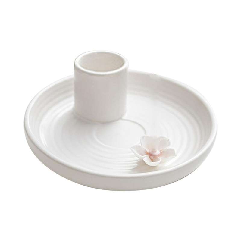 White Icense Holder,ceramic Incense Holder,scent Wood Stand, Simple,modern Terracotta Incense Burner