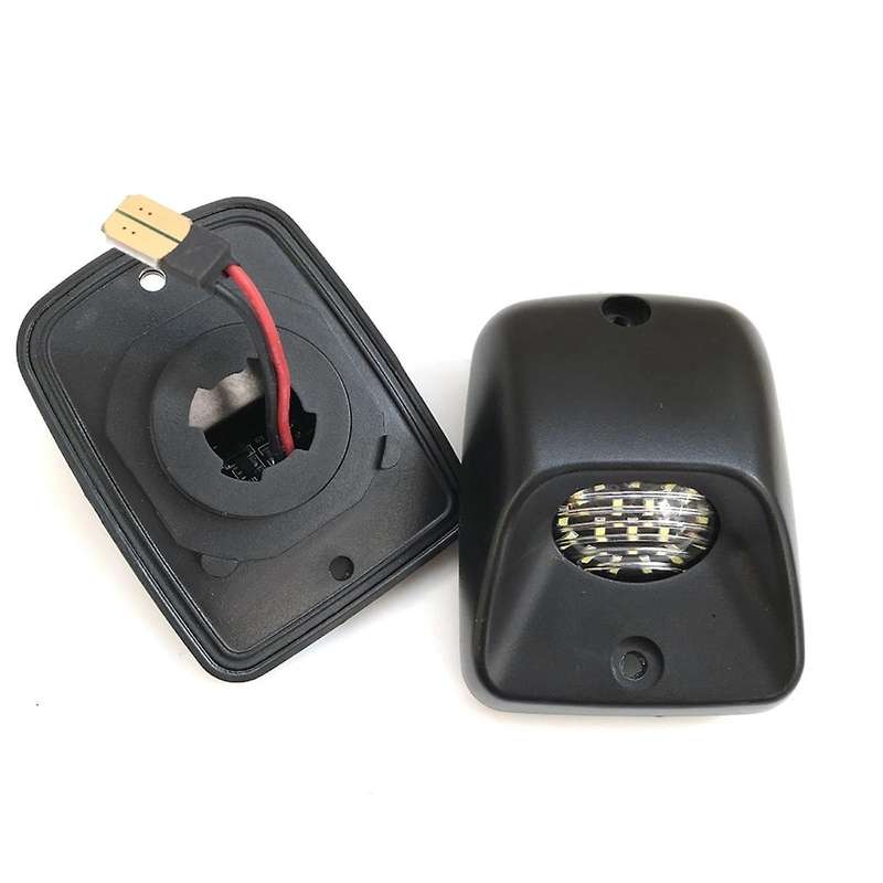 White LED Light Car License Plate Light Auto Tail Number Plate Lamps Assembly for 1995-2004