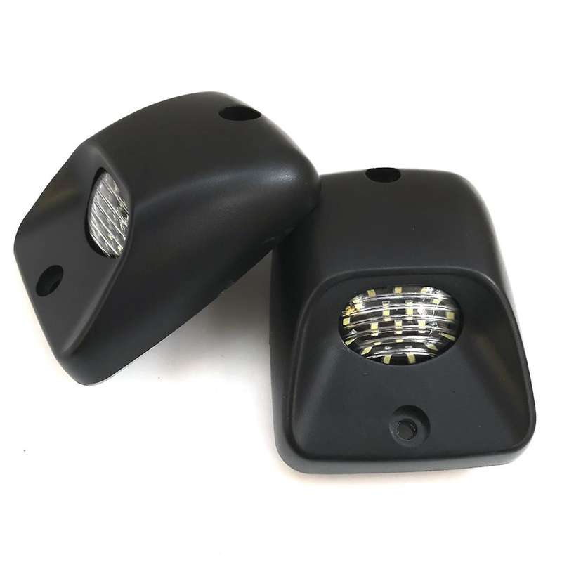 White LED Light Car License Plate Light Auto Tail Number Plate Lamps Assembly for 1995-2004