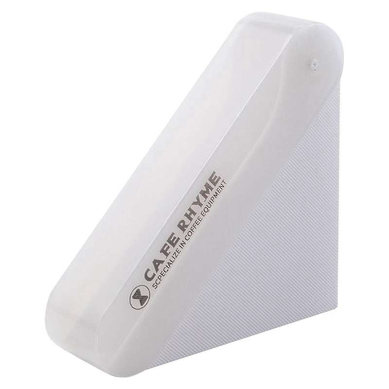 White Hand-Brewed Coffee Filter Paper Storage Box Fan-Shaped Filter Paper Box Filter Paper Dust-Proo
