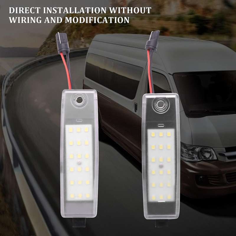 White Led Number License Plate Light Replacement Car Accessories