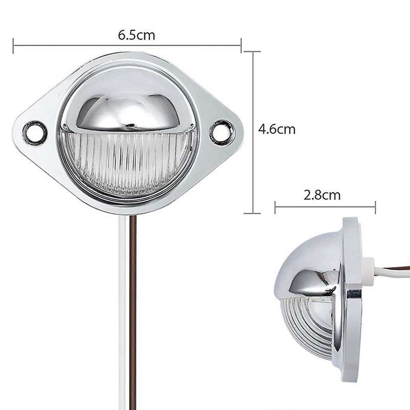 White License Plate Light Number Plate Lights Waterproof Shock Resistant for Truck SUV Trailer Van T