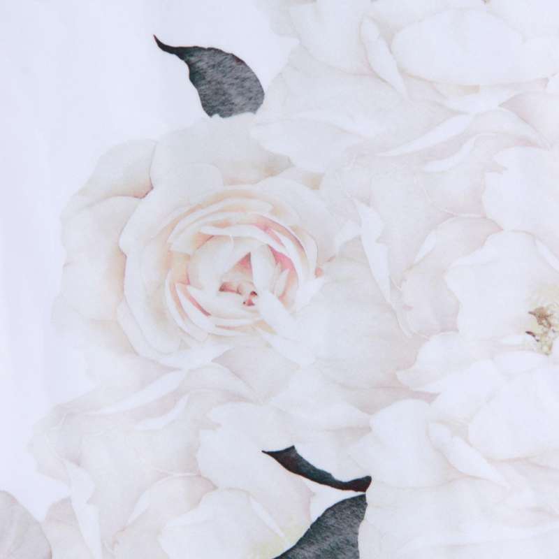 White Peony Flowers Blossom Kid Wall Sticker Home Nursery Decor Baby Decal