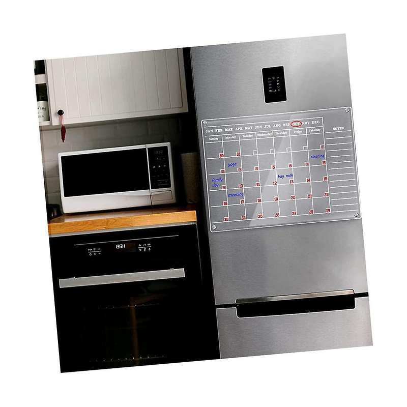White Month Dry Fridge Refrigerator Board Message Planning Home Calendar Writing Kitchen Erase Erasa