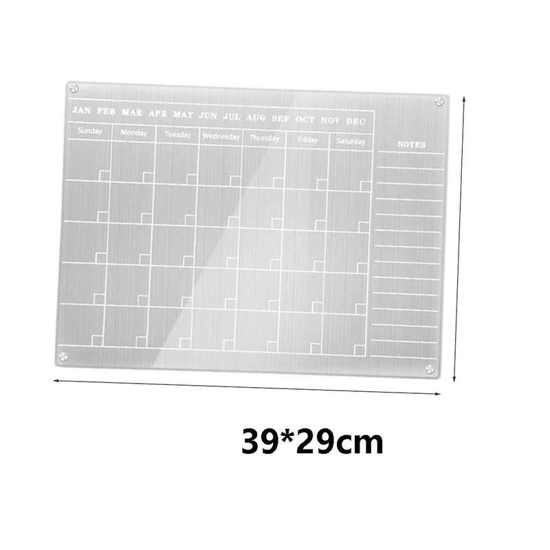 White Month Dry Fridge Refrigerator Board Message Planning Home Calendar Writing Kitchen Erase Erasa