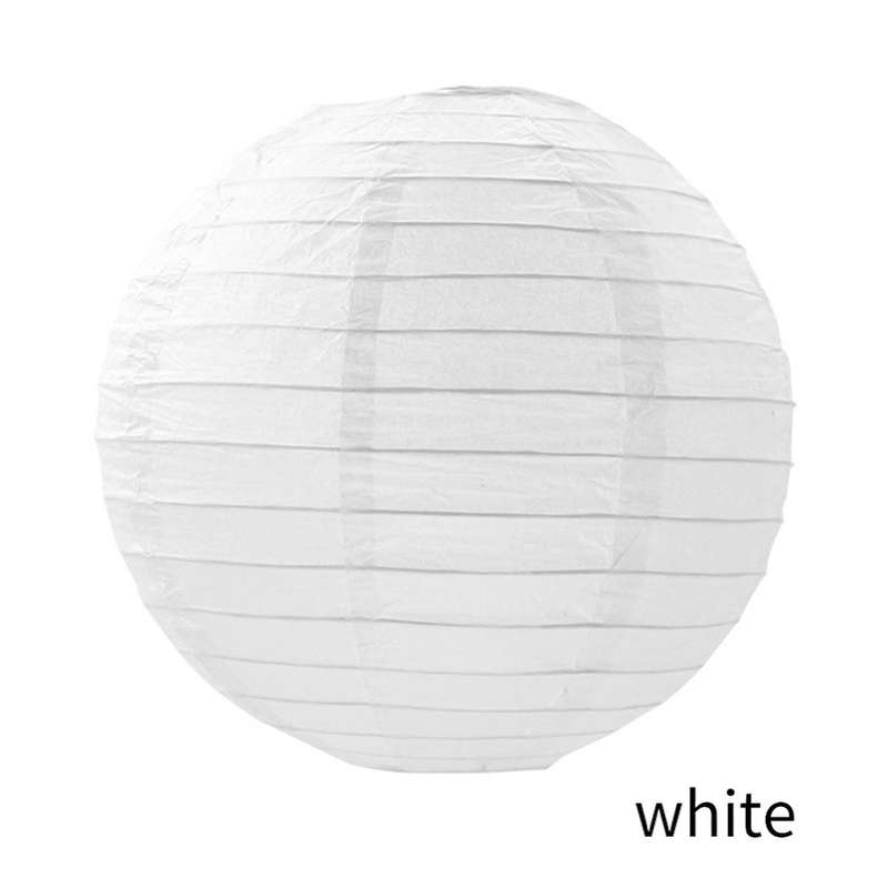 White Paper Lanterns, Diy Round Lanterns Suitable for Weddings, Shopping Malls, Schools, Outdoor Act