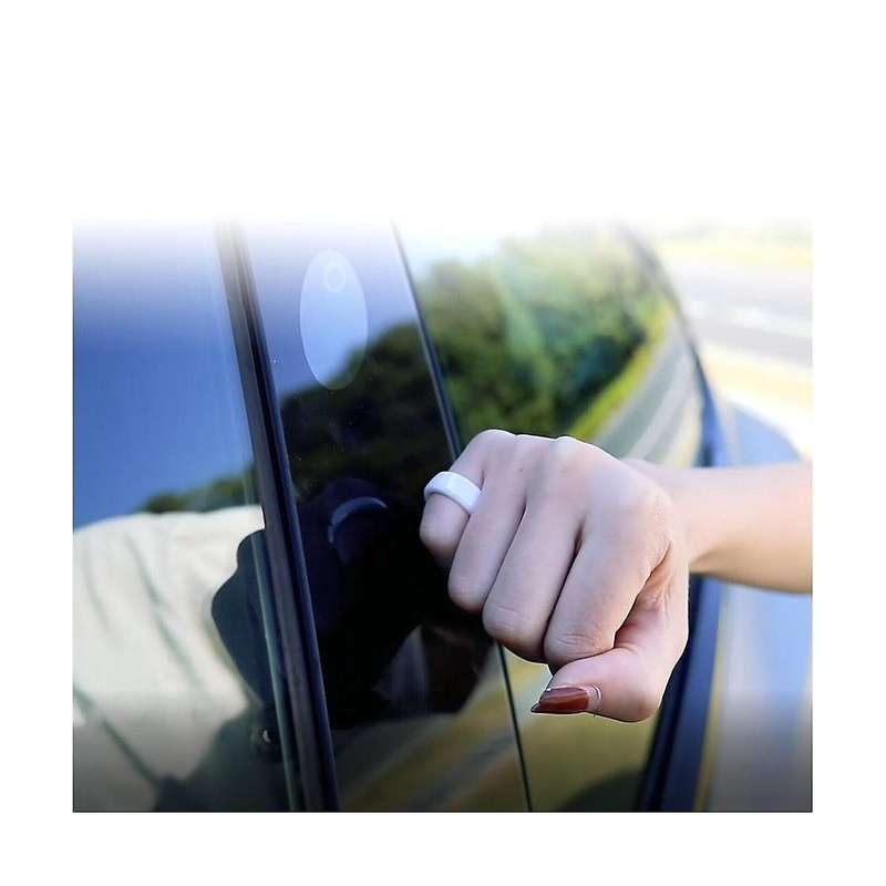 White Smart Ring Key Card Key Fob NFC Replacement for Model Y to Replace Key Card Key Fob,59mm