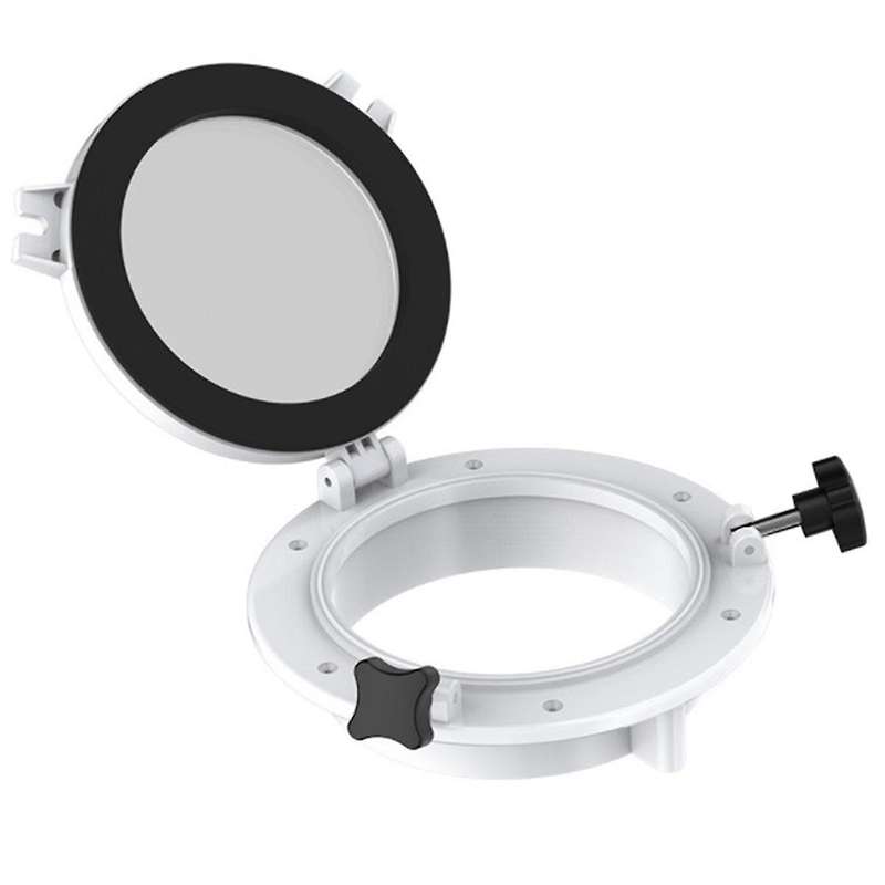 White Round Portholes Plastic Hatches Port Lights Opening Window 8 Inch Marine Boat RV SFPP1-01 SFP
