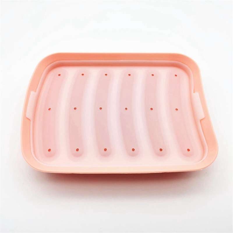 White-6 in 1 Sausage Machine DIY Mold Making Hot Dog Handmade Ham Silicone Mold Food Machine Kitchen