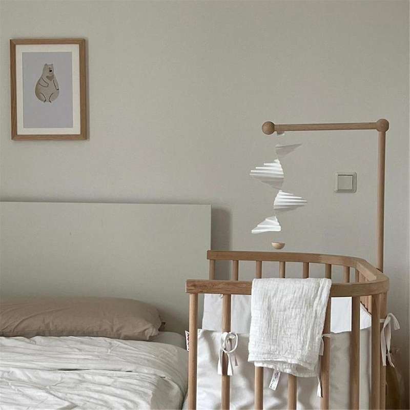 White Wind Chime Hanging Swirl Airflow Silent Wind Chime Home Decoration Accessories for Balcony Bed