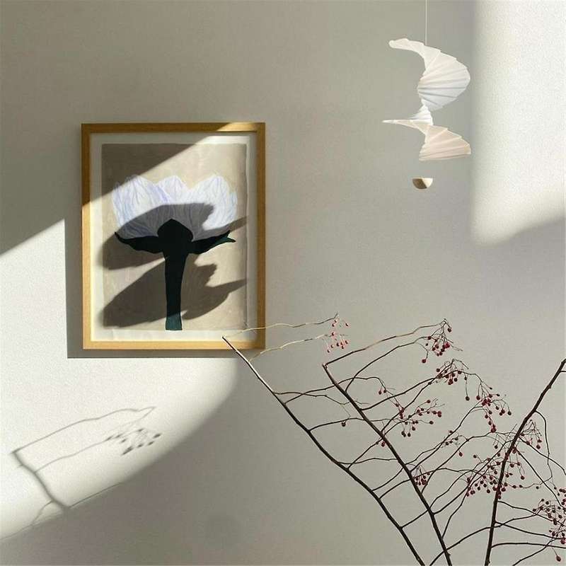 White Wind Chime Hanging Swirl Airflow Silent Wind Chime Home Decoration Accessories for Balcony Bed