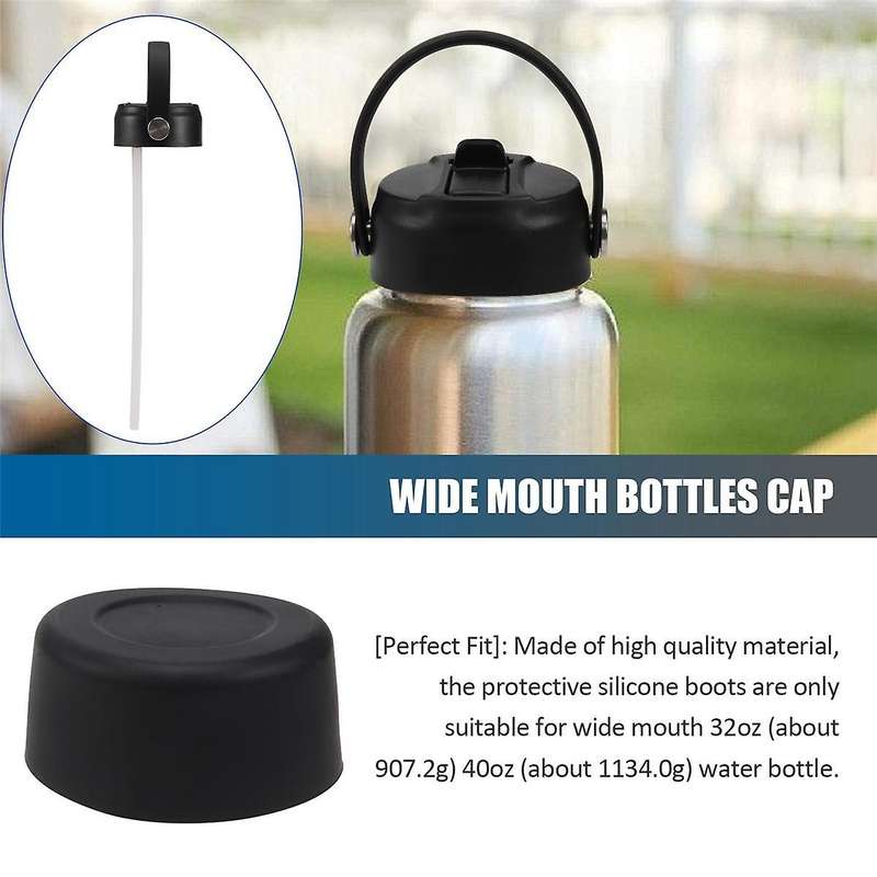 Wide Mouth Straw Lid and Protective Combo Pack, Fit for 32oz 40oz Wide Mouth Water