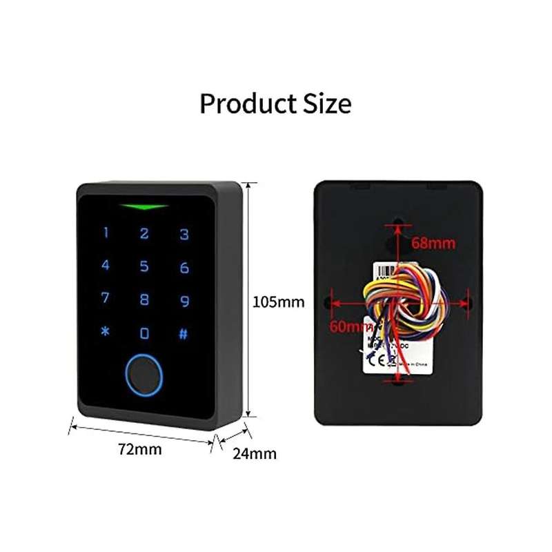 Wifi Access Control Keypad,fingerprint Controler,125khz Card,door Lock Opener, App Door Keypad,remo