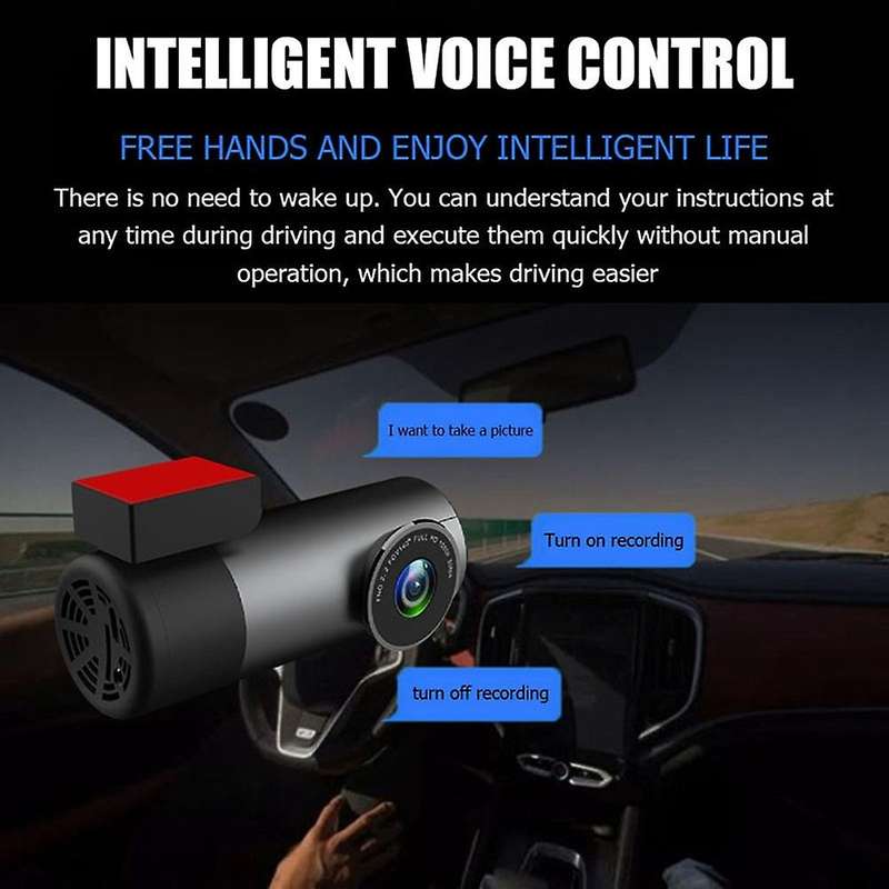 WIFI Dash Cam 1080P Full HD DVR Camera APP Control Video Recorder 140 Degree Wide Angle USB Driving