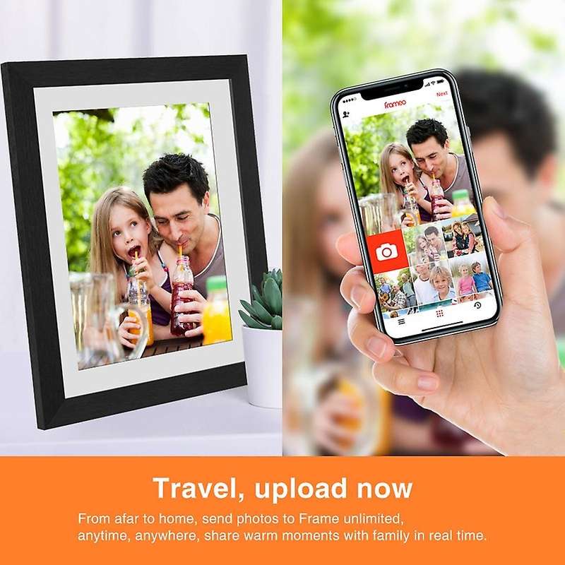 WiFi 10.1 Inch Digital Picture Frame with 800X1280 HD Press Screen Display,Share Photos From Frameo