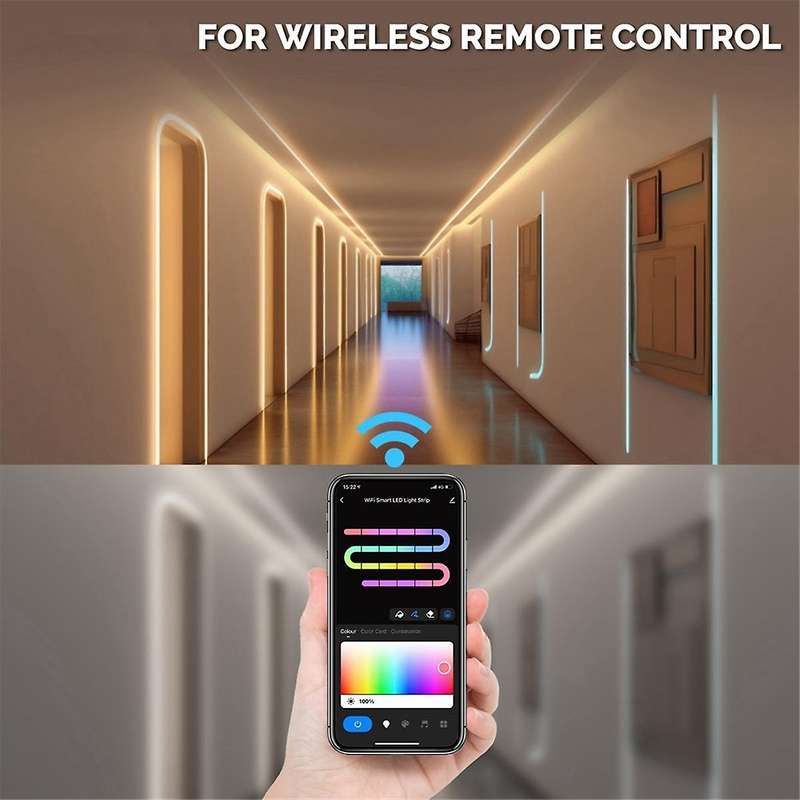 Wifi Graffiti Neon Led Strip Lights App Timing Color Tuning 1600mp Put Security Rgb Color Rope Light