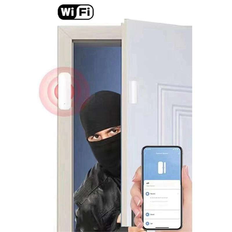 WiFi Door Window Sensor APP Smart Home Security Protection Door Open Closed Detector for Alexa Yande