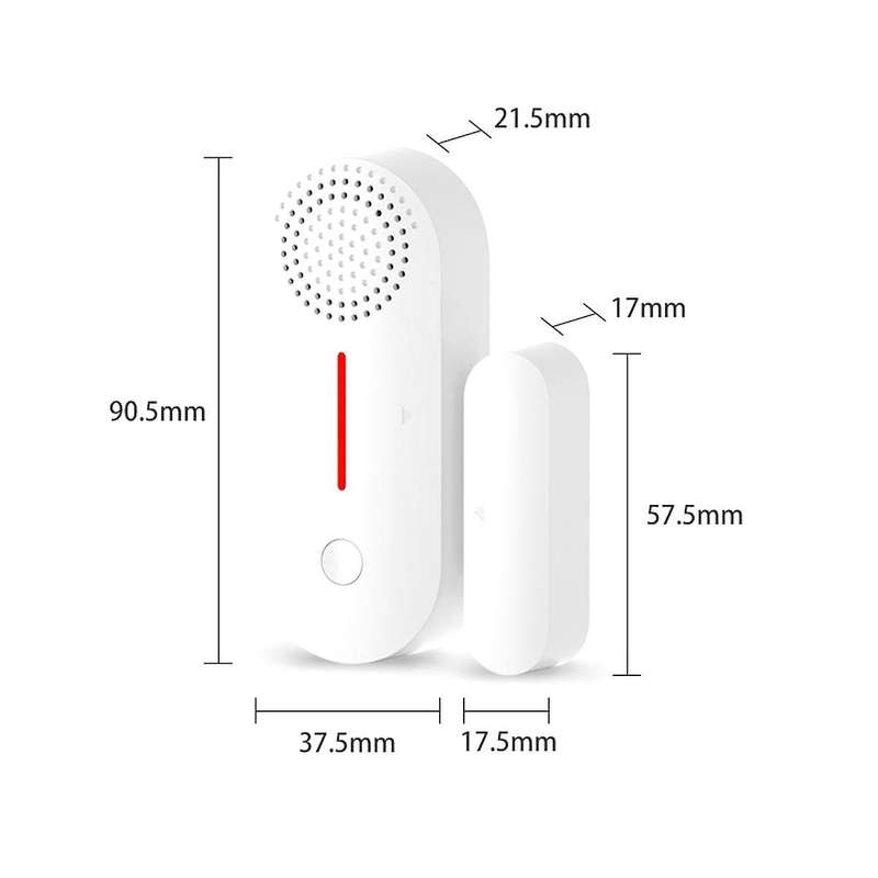 Wifi Door Magnetic Alarm Tuya Smart Door and Window Alarm Remote Home Isolation Sound and Light Sen