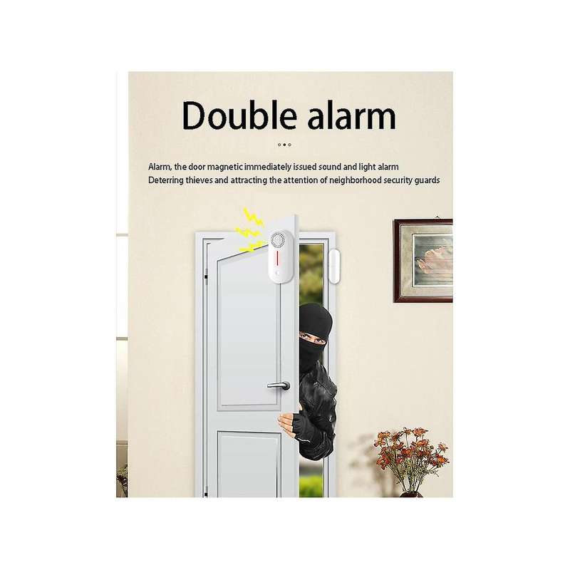 Wifi Door Magnetic Alarm Tuya Smart Door and Window Alarm Remote Home Isolation Sound and Light Sen