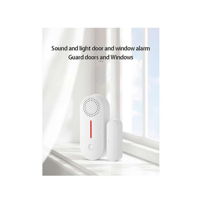 Wifi Door Magnetic Alarm Tuya Smart Door and Window Alarm Remote Home Isolation Sound and Light Sen