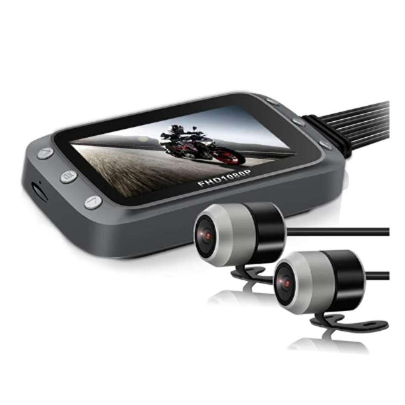 WiFi Motorcycle DVR Dash Cam 1080P+1080P Full HD Front Rear View Waterproof Motorcycle Camera GPS Lo
