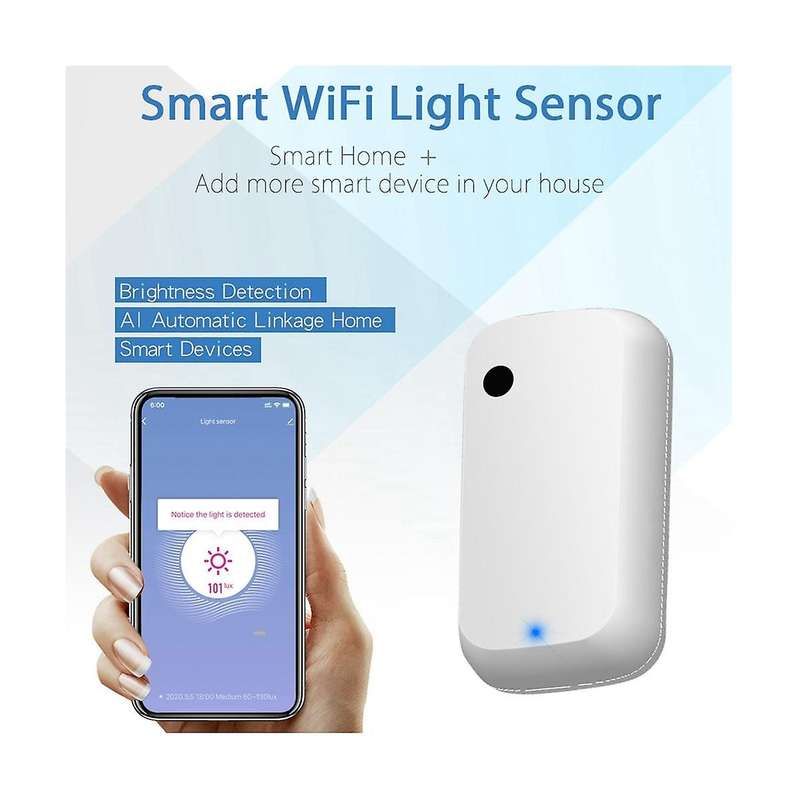 Wifi Light Sensor Intelligent Home Illumination Sensor Linkage Control Brightness Sensor Illuminati