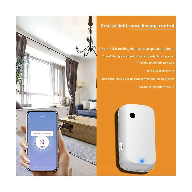 Wifi Light Sensor Intelligent Home Illumination Sensor Linkage Control Brightness Sensor Illuminati