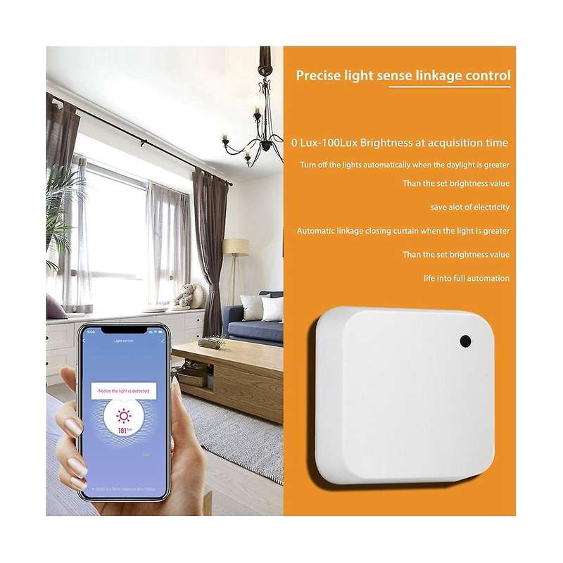 WiFi Smart Light Sensor Waterproof Smart Brightness Sensor Outdoor Light Intelligent Detector for Ou