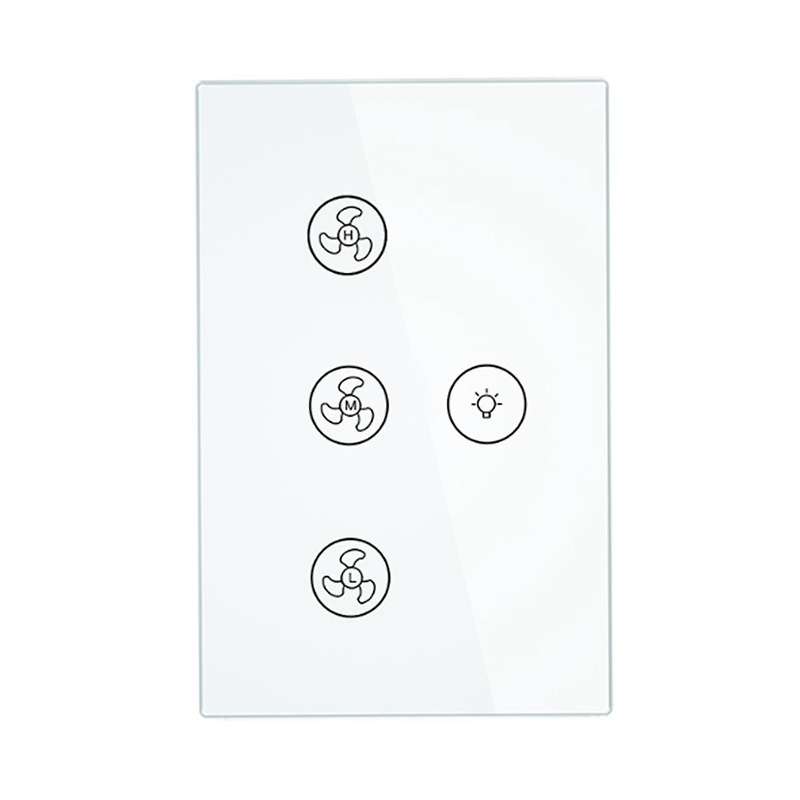 Wifi Smart Ceiling Fan Light Lamp Wall Switch Smart Life/tuya App Remote Various Speed Control