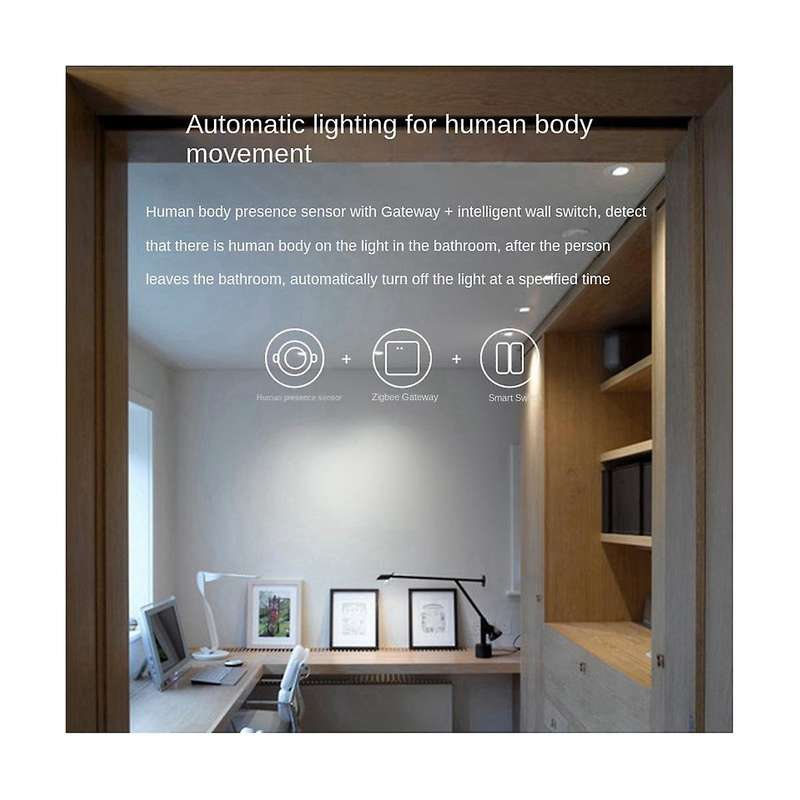 WiFi Smart Human Presence Sensor Human Motion Sensor with Luminance MicroWave Radar Detection for Ho