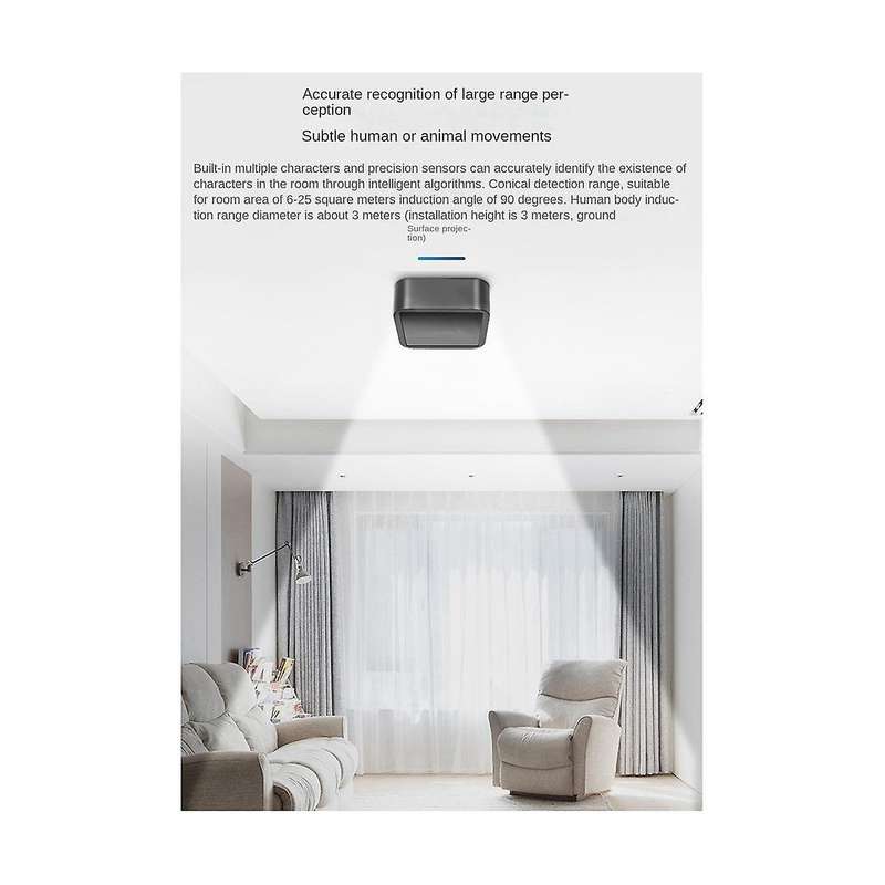WiFi Smart Human Presence Sensor Human Motion Sensor Millimeter-Wave Radar Detection PIR Motion Sens