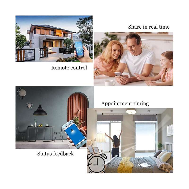WiFi Smart Switch Tuya Smart Life App 16A 100-240V with for Alexa and for Google Home Voice Control
