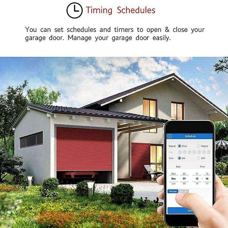 WiFi Switch Garage Door Opener Controller for EWeLink APP Phone Voice Control for for Google Home