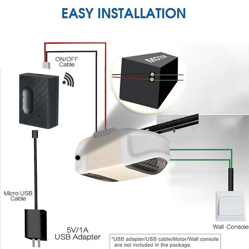 WiFi Switch Garage Door Opener Controller for EWeLink APP Phone Voice Control for for Google Home