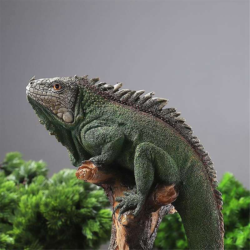 Wild Animals Statue, Resin Lizard Figure, Outdoor Garden Ornament for Patio Lawn Veranda