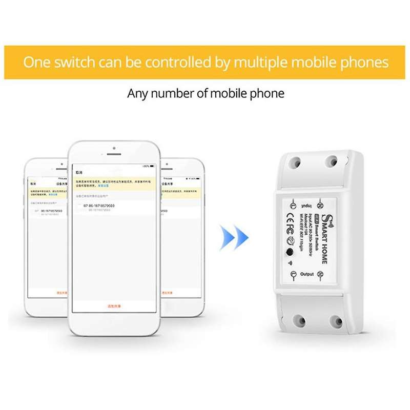 WiFi Wireless Smart Switch with RF Receiver for Smart Home, No Hub Required, Support DIY Module. (2-