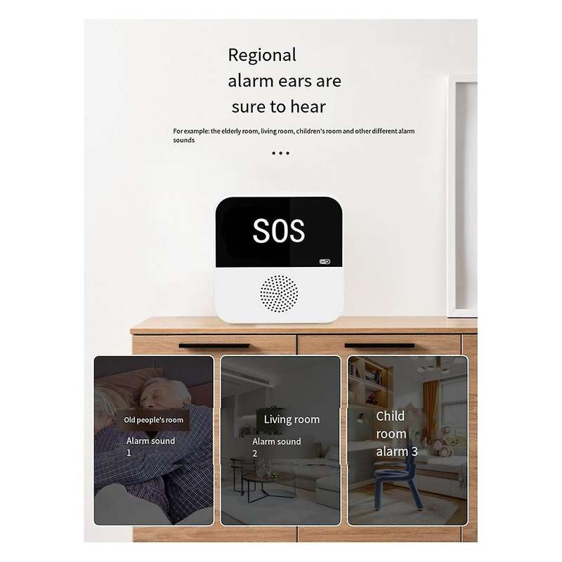 WIFI Wireless Smart Gateway Emergency Caller SOS Voice Alert Anti-Theft Door Magnet Infrared Detecto