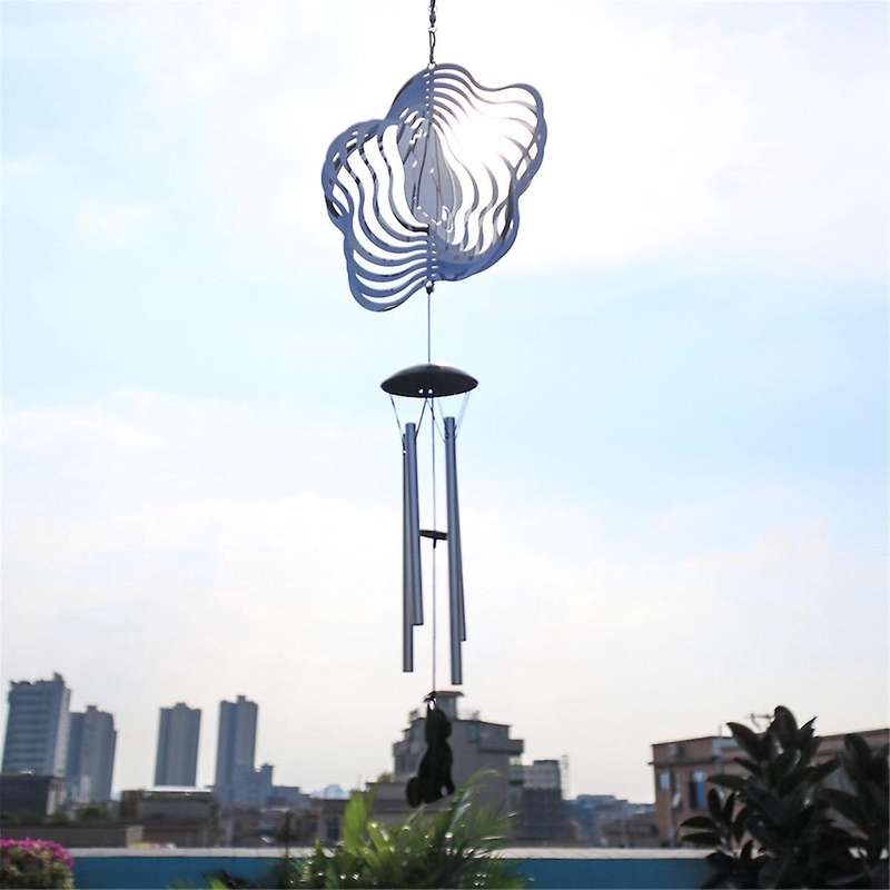 Wind Chimes Wind Spinner Outdoor Decor, Windchimes with 4 Thickened Aluminum Tubes for Mom Grandma W