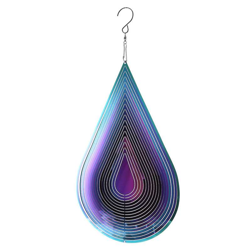 Wind Chimes Hanging Decorations Pendants Rotating Windchimes Outdoor Garden Home Decor Metal Drip Wi