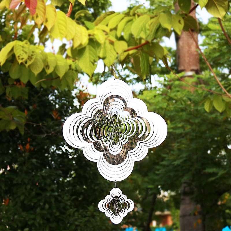 Wind Chimes with Mini Wind Spinner, Gifts for Women, Outdoor Hanging Decor Clearance for Garden, Pat